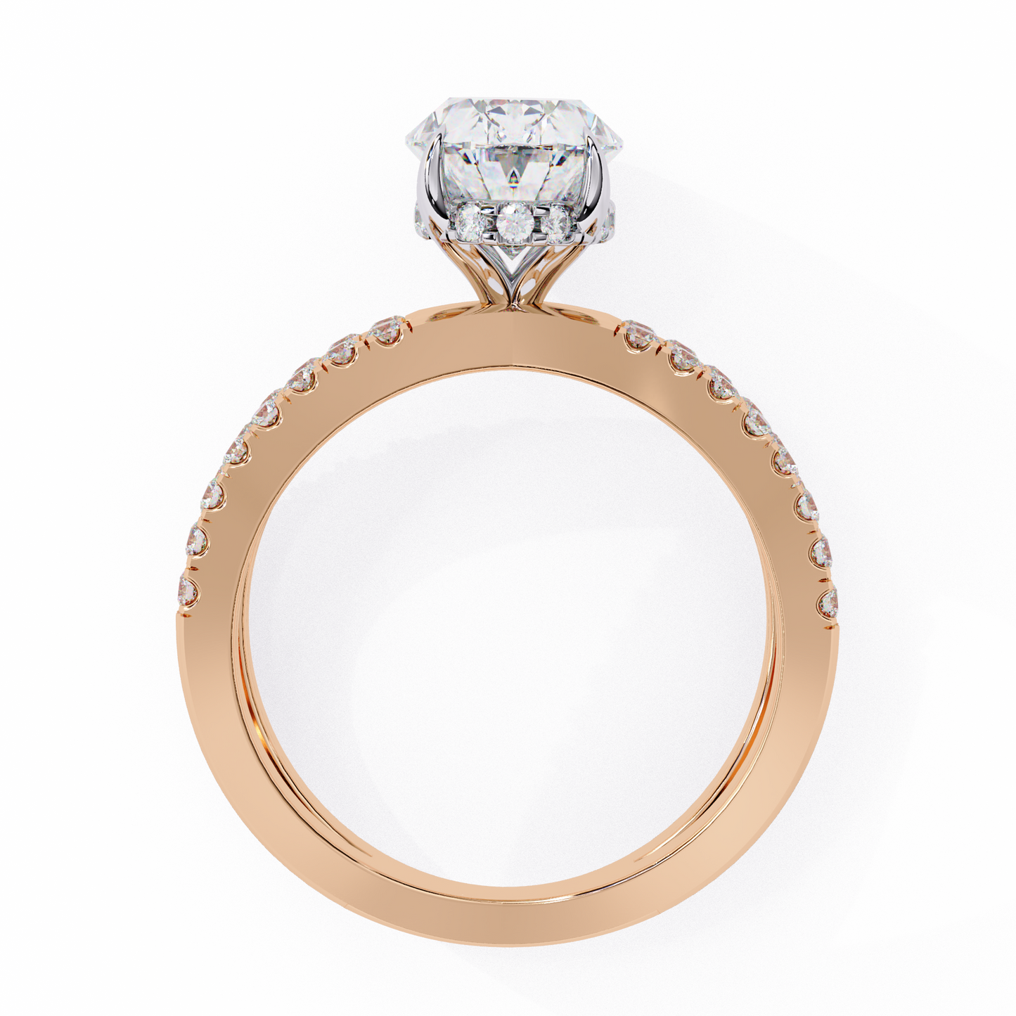 LGD Solitaire Ring Oval Stone (1.59ct) In 14K Gold