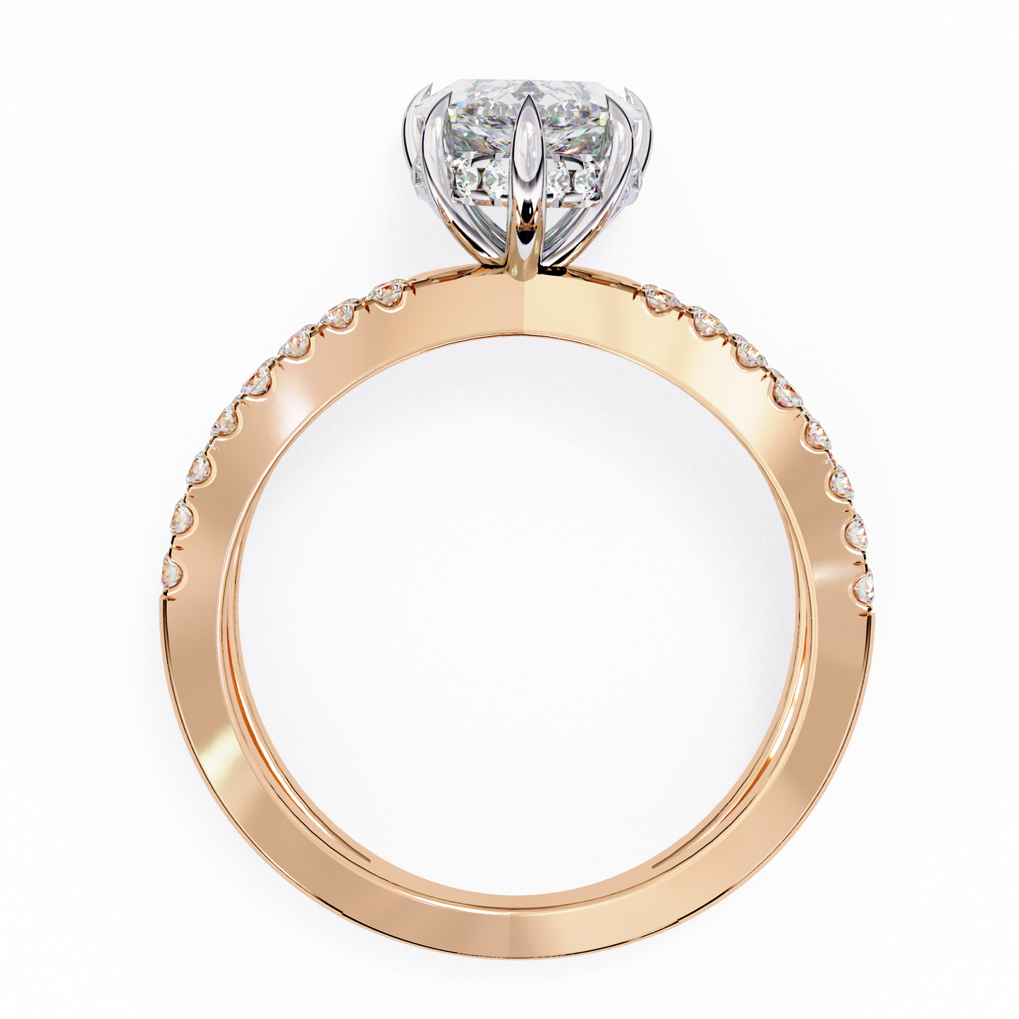 LGD Ring Marquise Stone (1.87ct) In 14K Gold