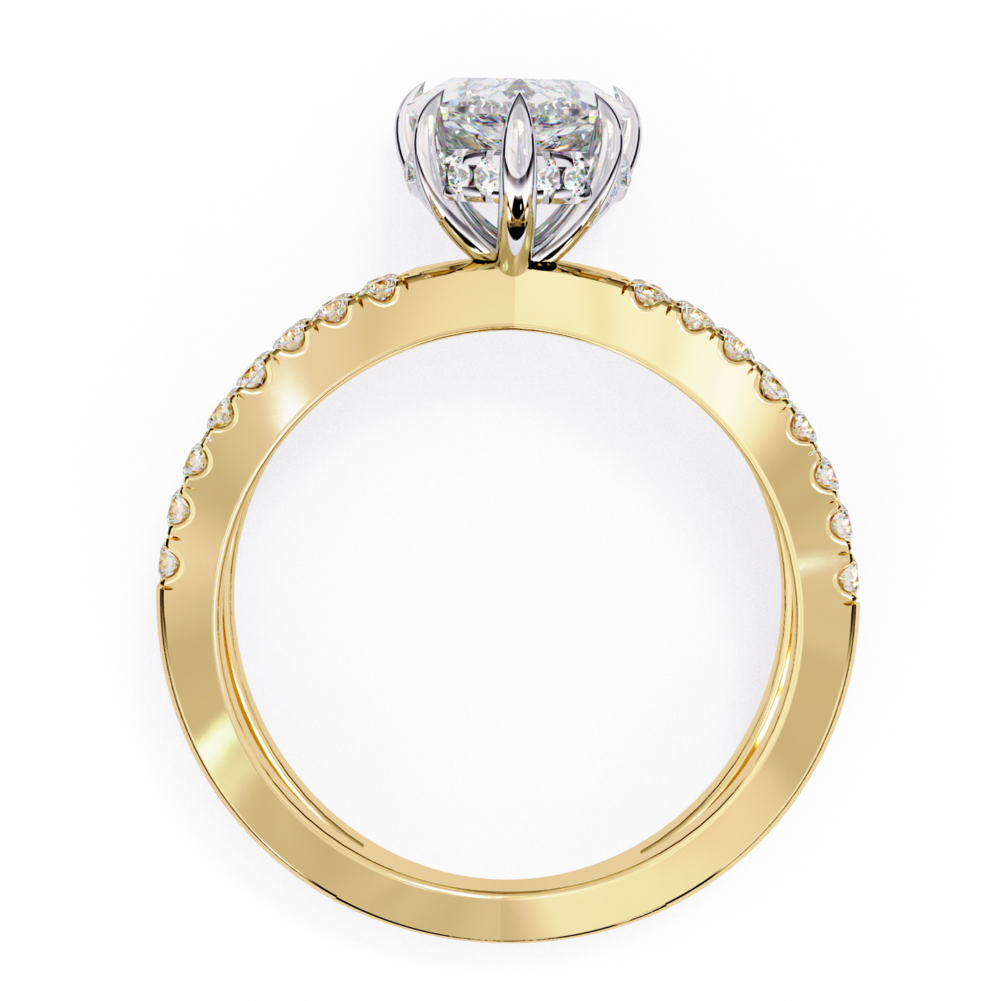LGD Ring Marquise Stone (1.87ct) In 14K Gold