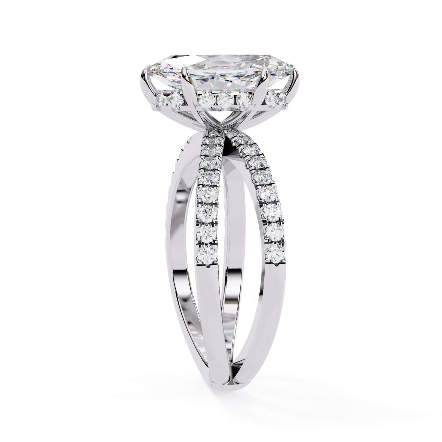 LGD Ring Marquise Stone (1.87ct) In 14K Gold