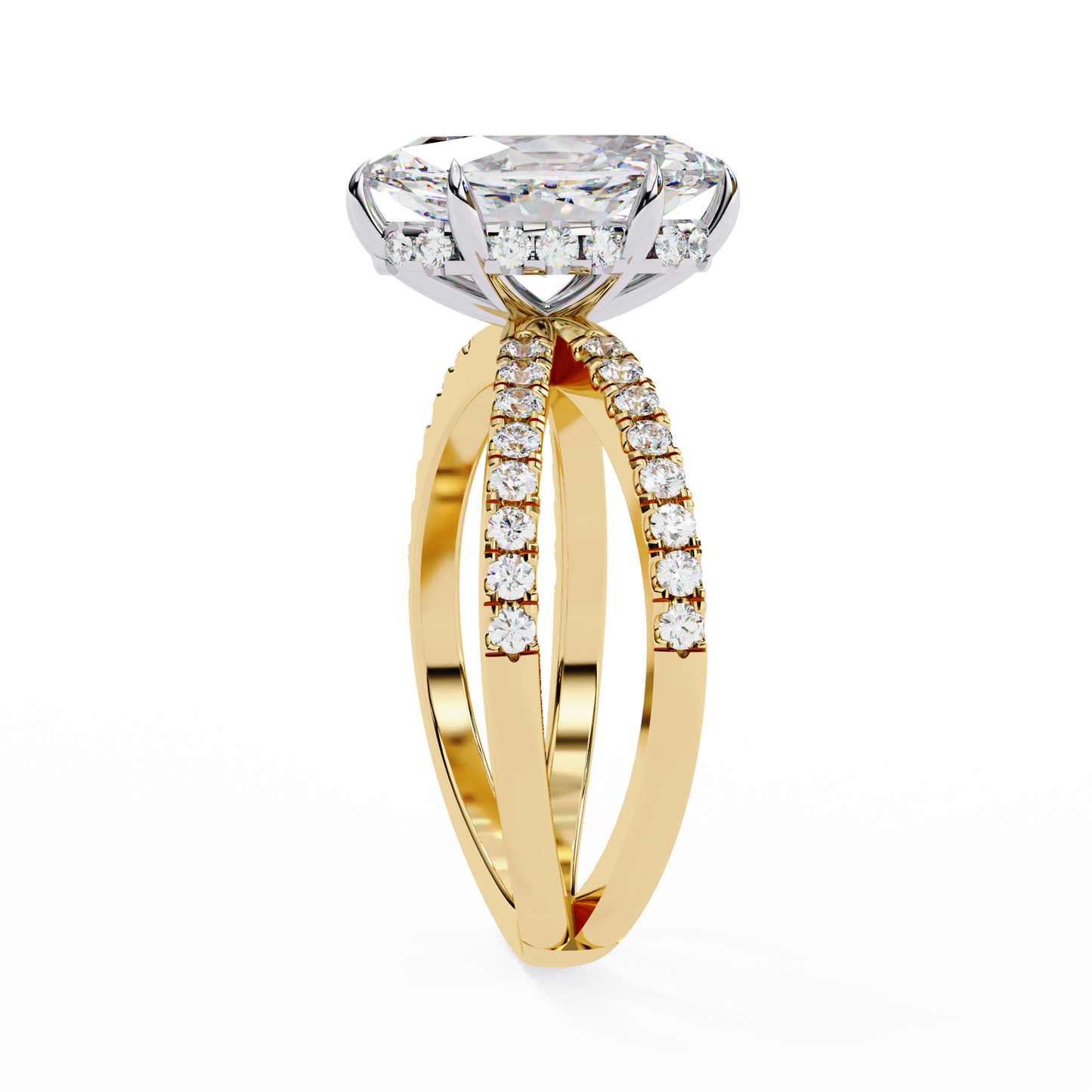 LGD Ring Marquise Stone (1.87ct) In 14K Gold