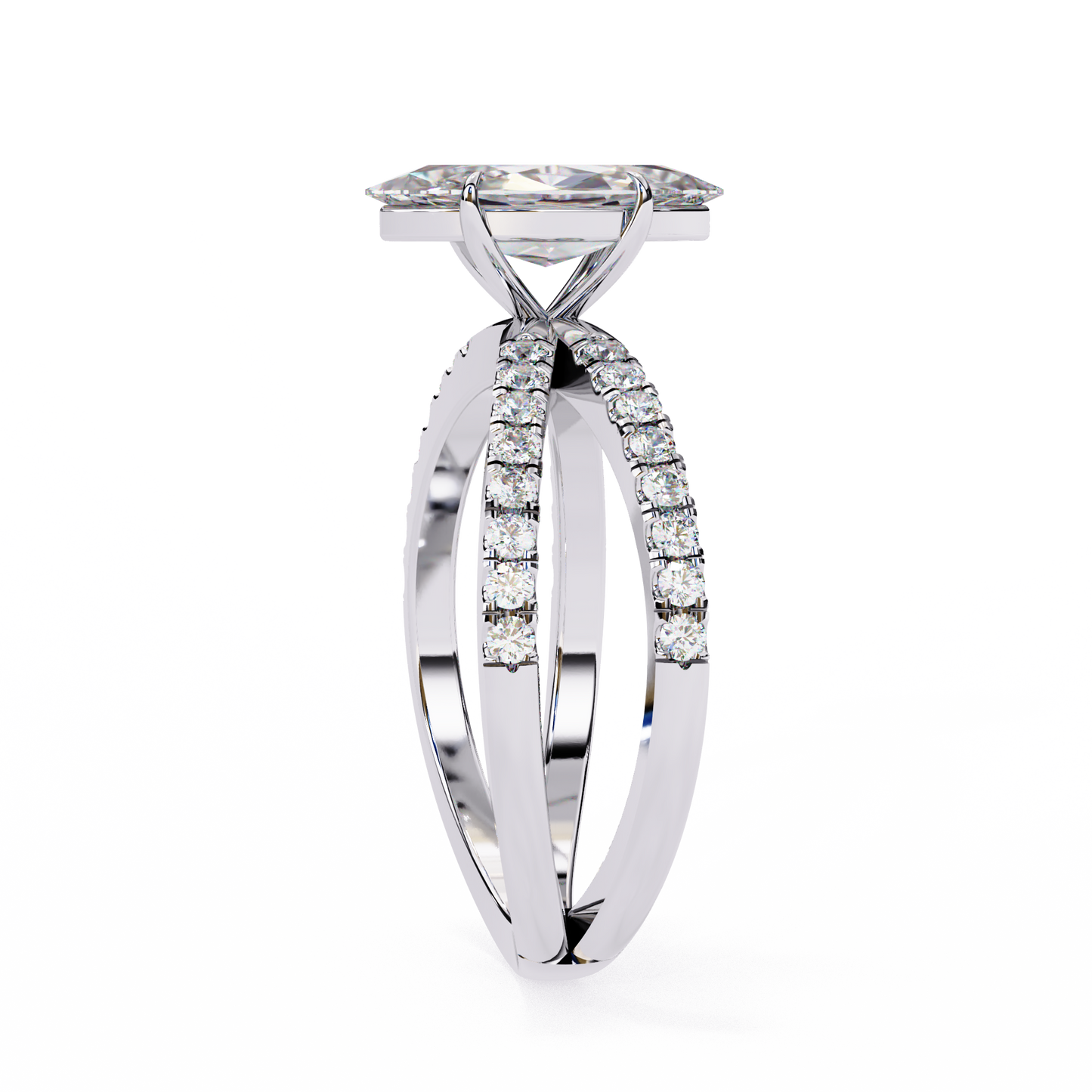 LGD Ring Marquise Stone (1.14ct) In 14K Gold