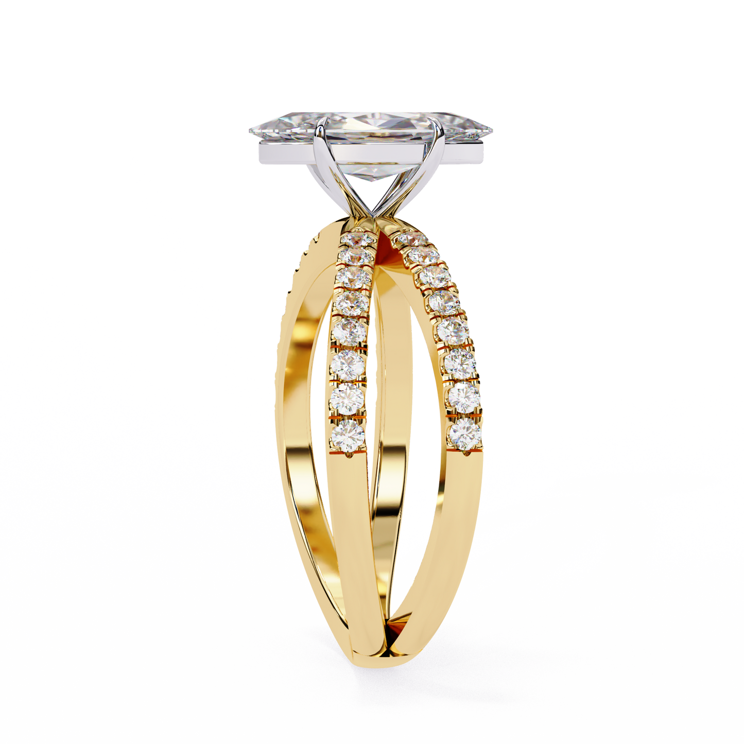 LGD Ring Marquise Stone (1.14ct) In 14K Gold