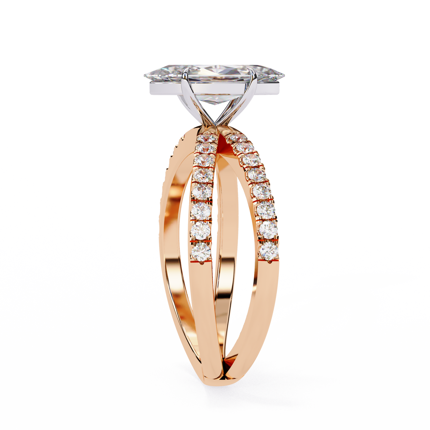 LGD Ring Marquise Stone (1.14ct) In 14K Gold