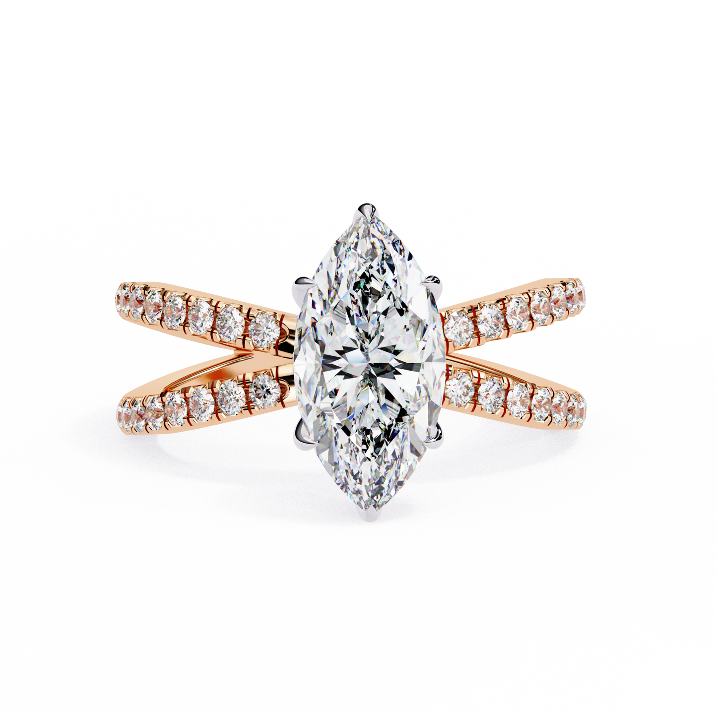 LGD Ring Marquise Stone (1.14ct) In 14K Gold