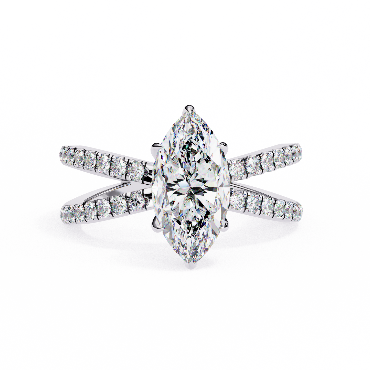 LGD Ring Marquise Stone (1.14ct) In 14K Gold