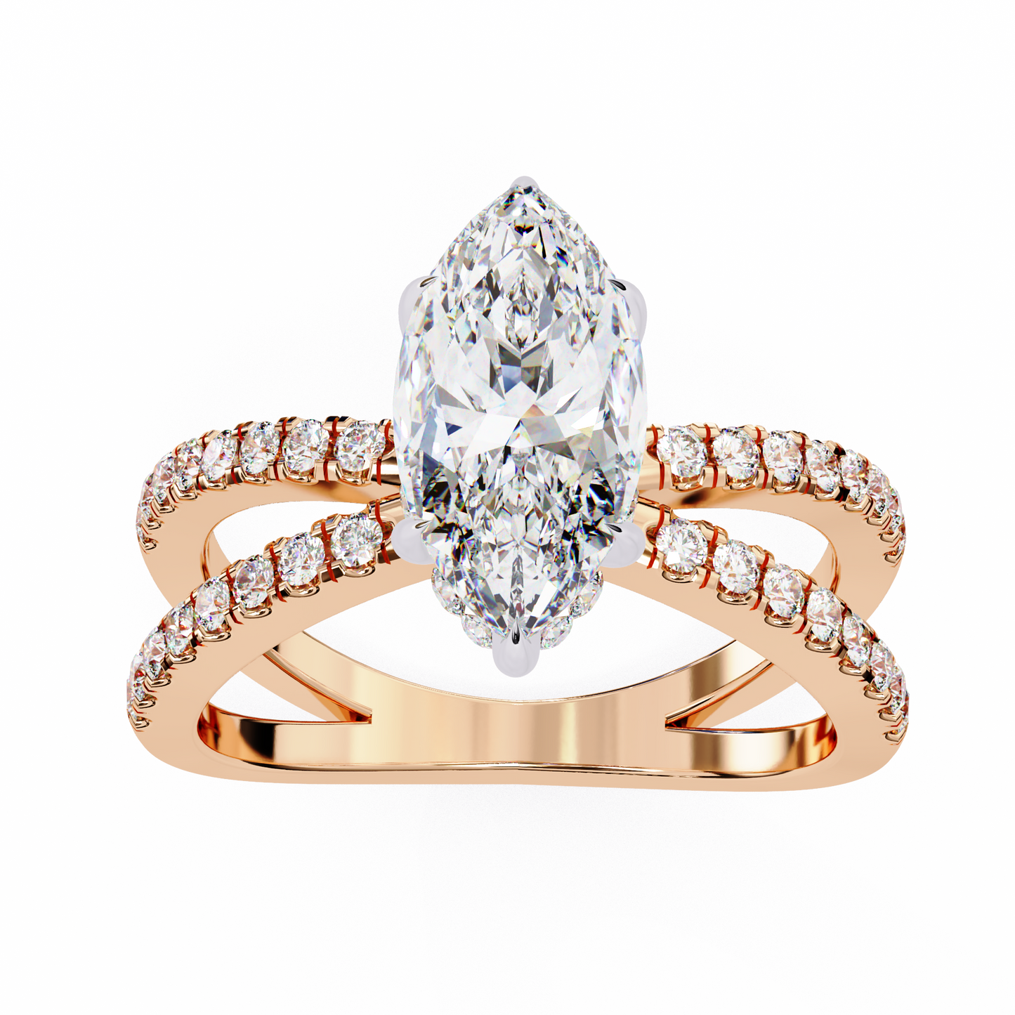 LGD Ring Marquise Stone (1.14ct) In 14K Gold