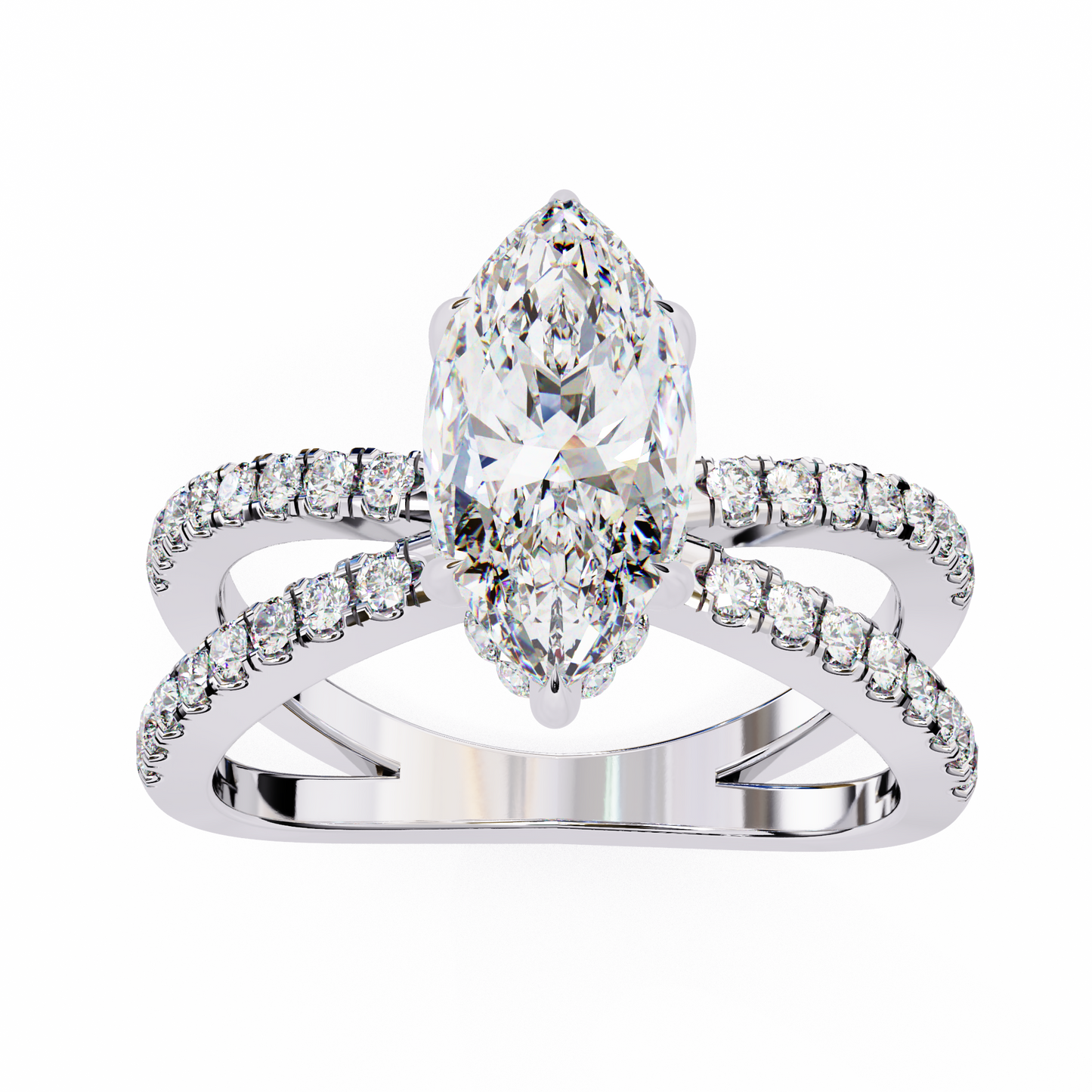 LGD Ring Marquise Stone (1.14ct) In 14K Gold