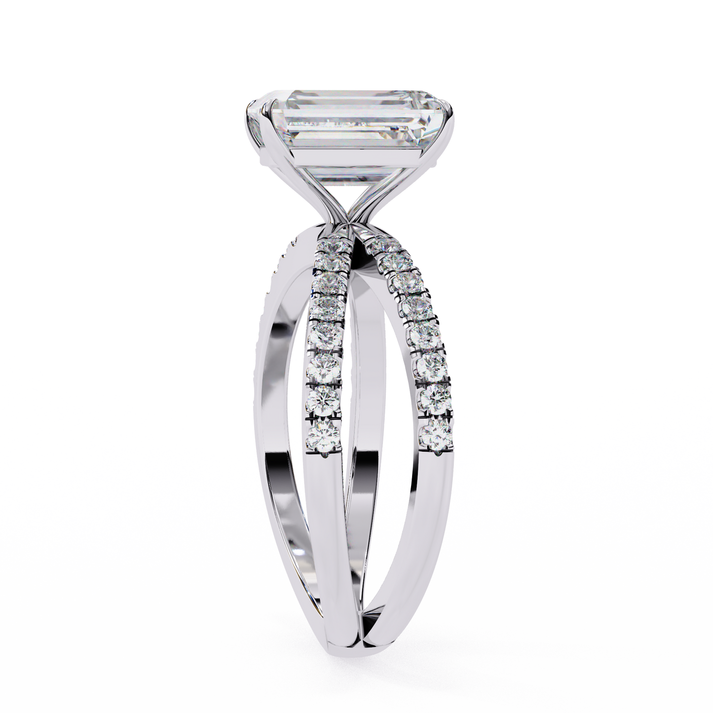 Lab Grown Diamond Solitaire Ring Radiant Stone (2.79ct) In 14K Gold