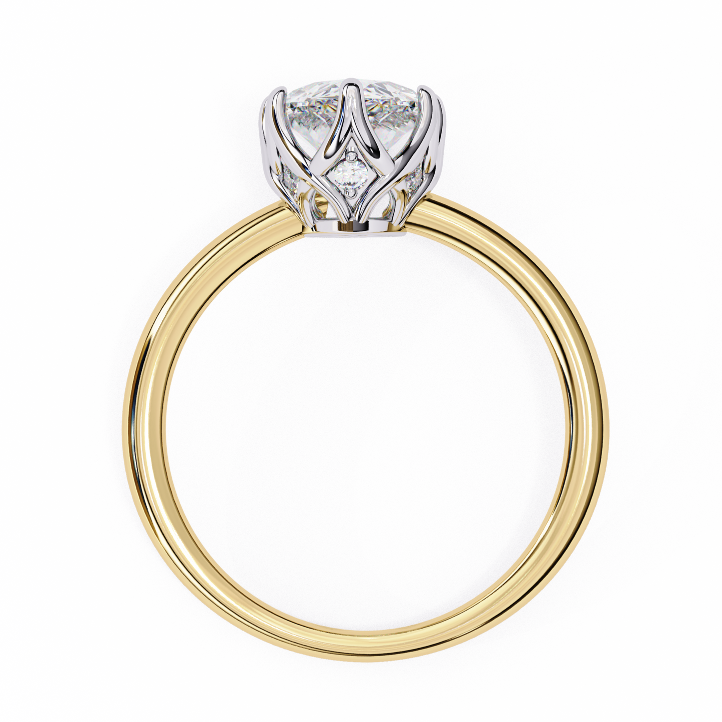 LGD Solitaire Ring Marquise Stone (1.14ct) In 14K Gold