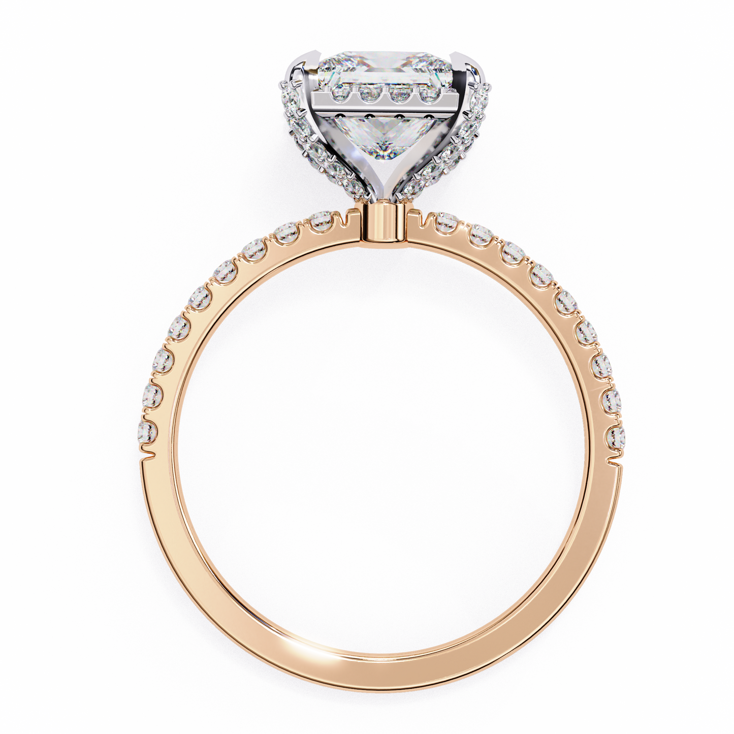 LGD Solitaire Ring Princess Stone (2.4ct) In 14K Gold