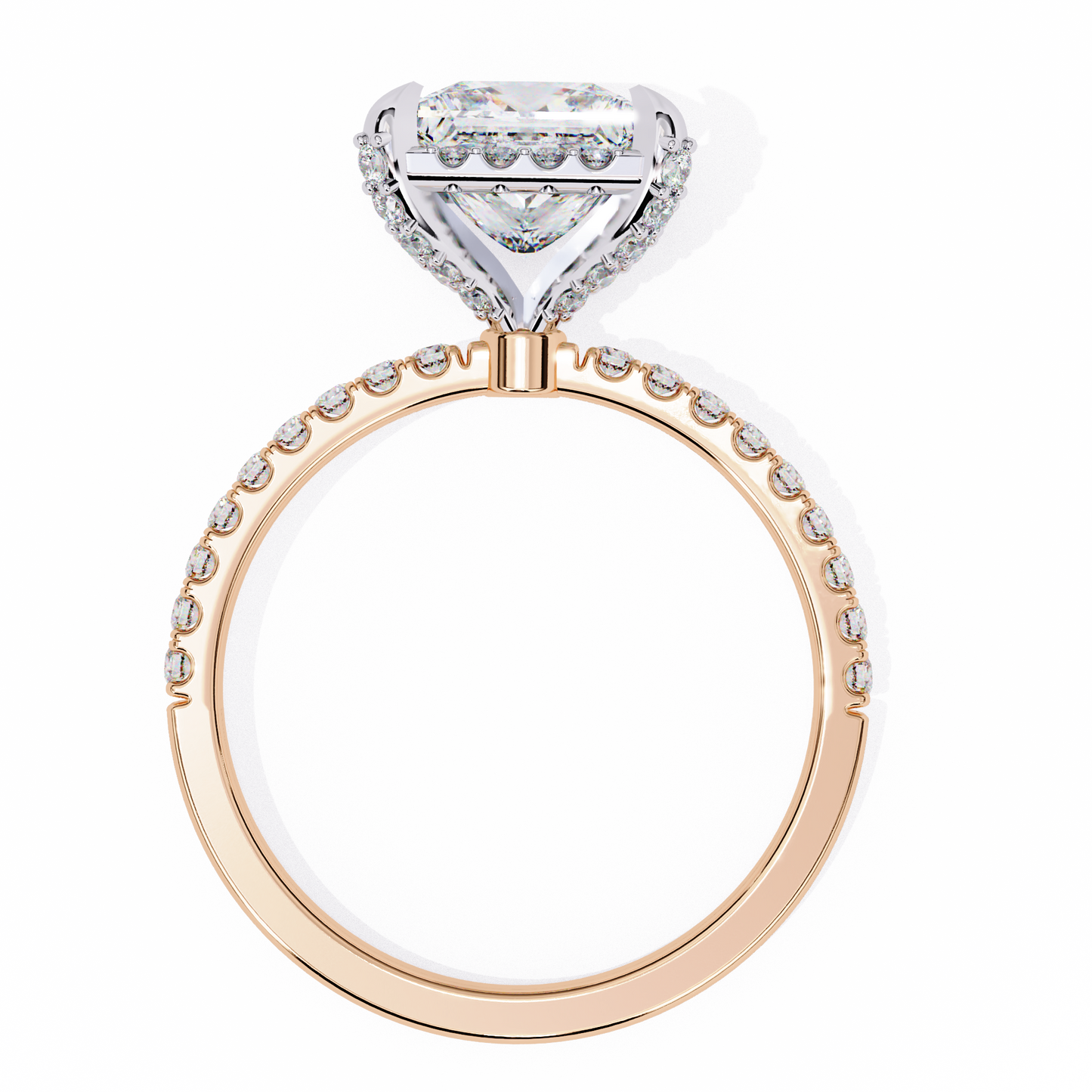 LGD Solitaire Ring Princess Stone (2.40ct) In 14K Gold