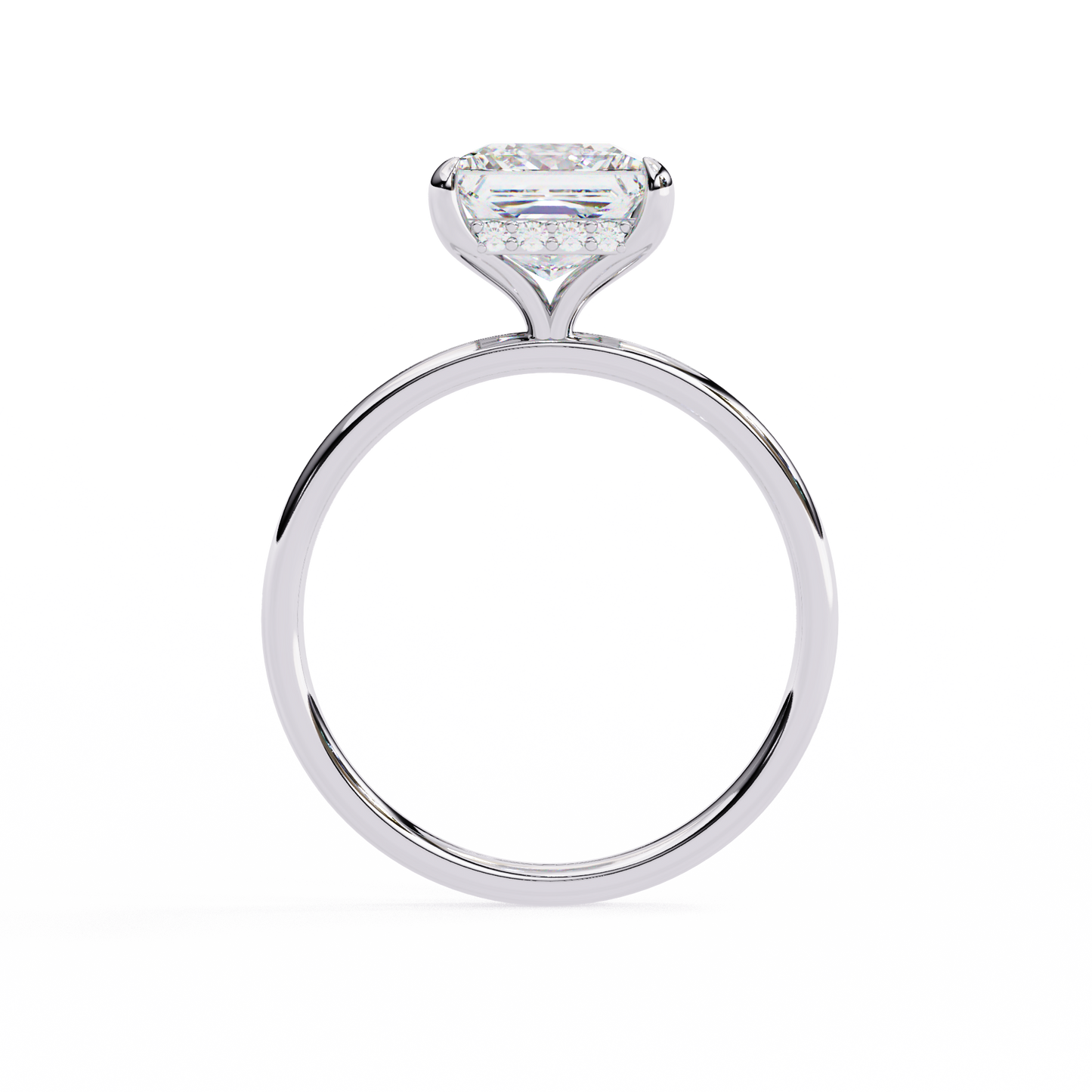 Lab Grown Diamond Solitaire Ring Princess Stone (2.36ct) In 14K Gold