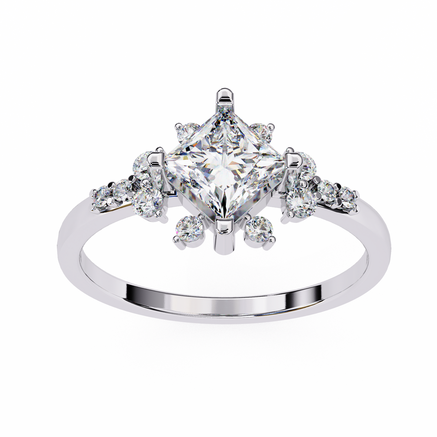 LGD Ring Princess Stone (1.01t) In 14K Gold #LGD-PR-CD282