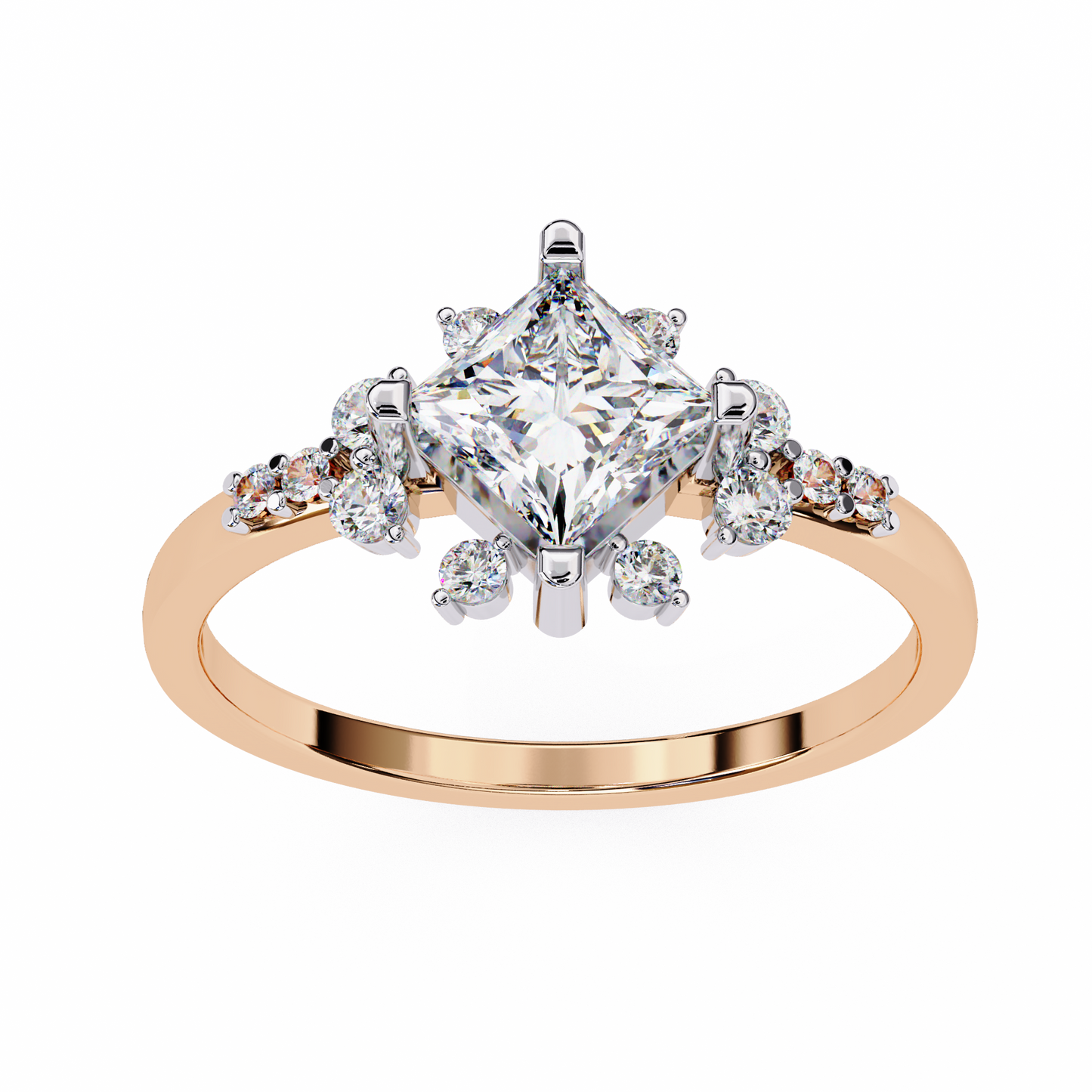 LGD Ring Princess Stone (1.01t) In 14K Gold #LGD-PR-CD282