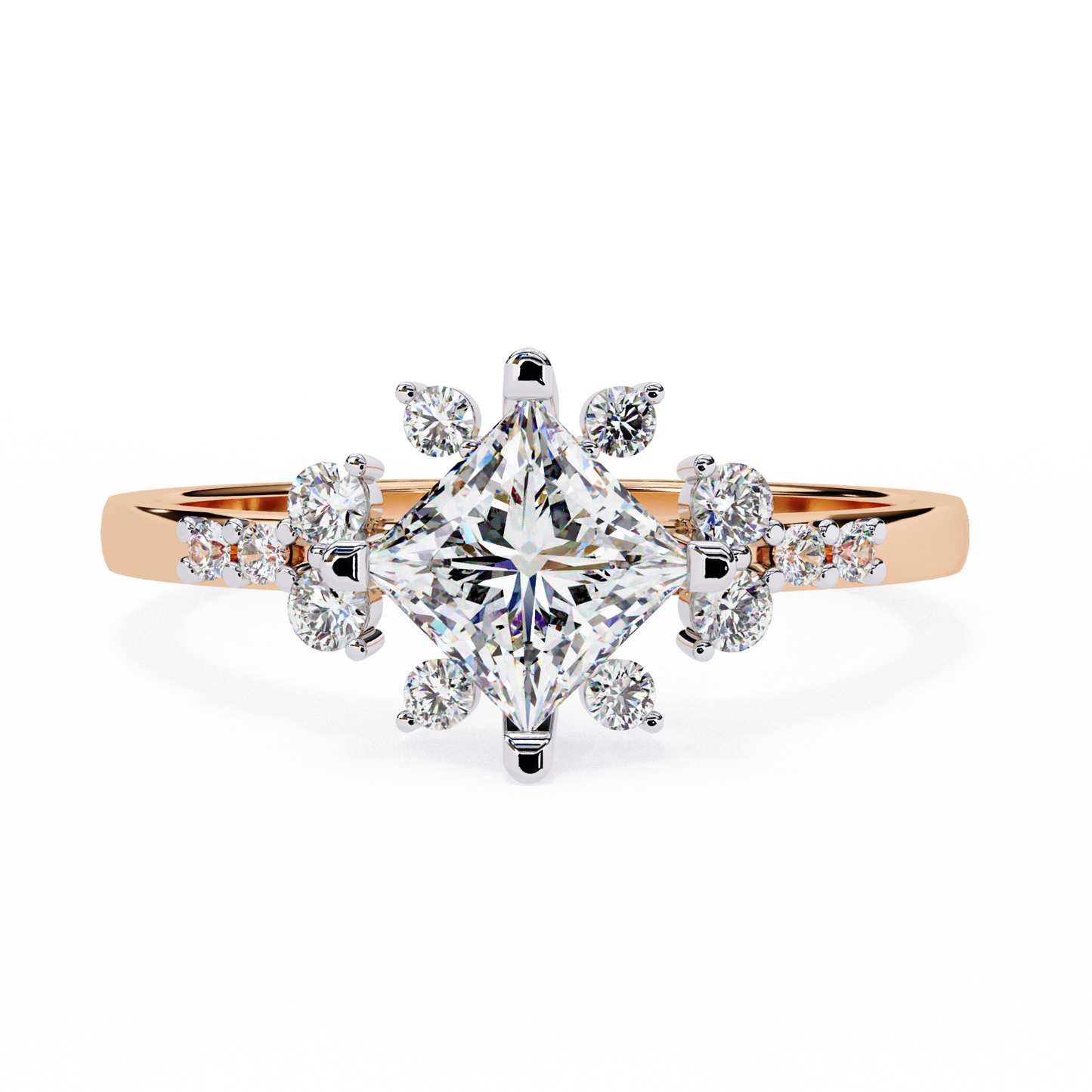 LGD Ring Princess Stone (1.01t) In 14K Gold #LGD-PR-CD282