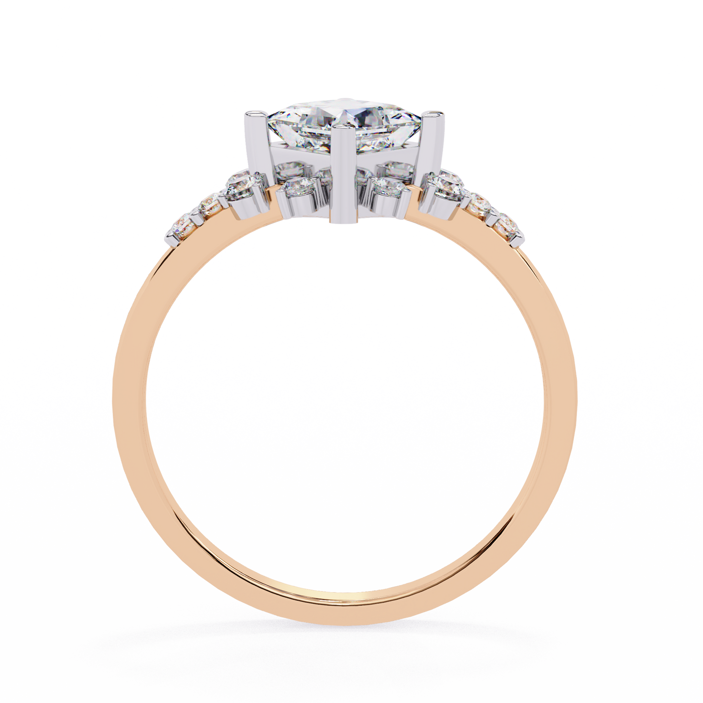 LGD Ring Princess Stone (1.01t) In 14K Gold #LGD-PR-CD282