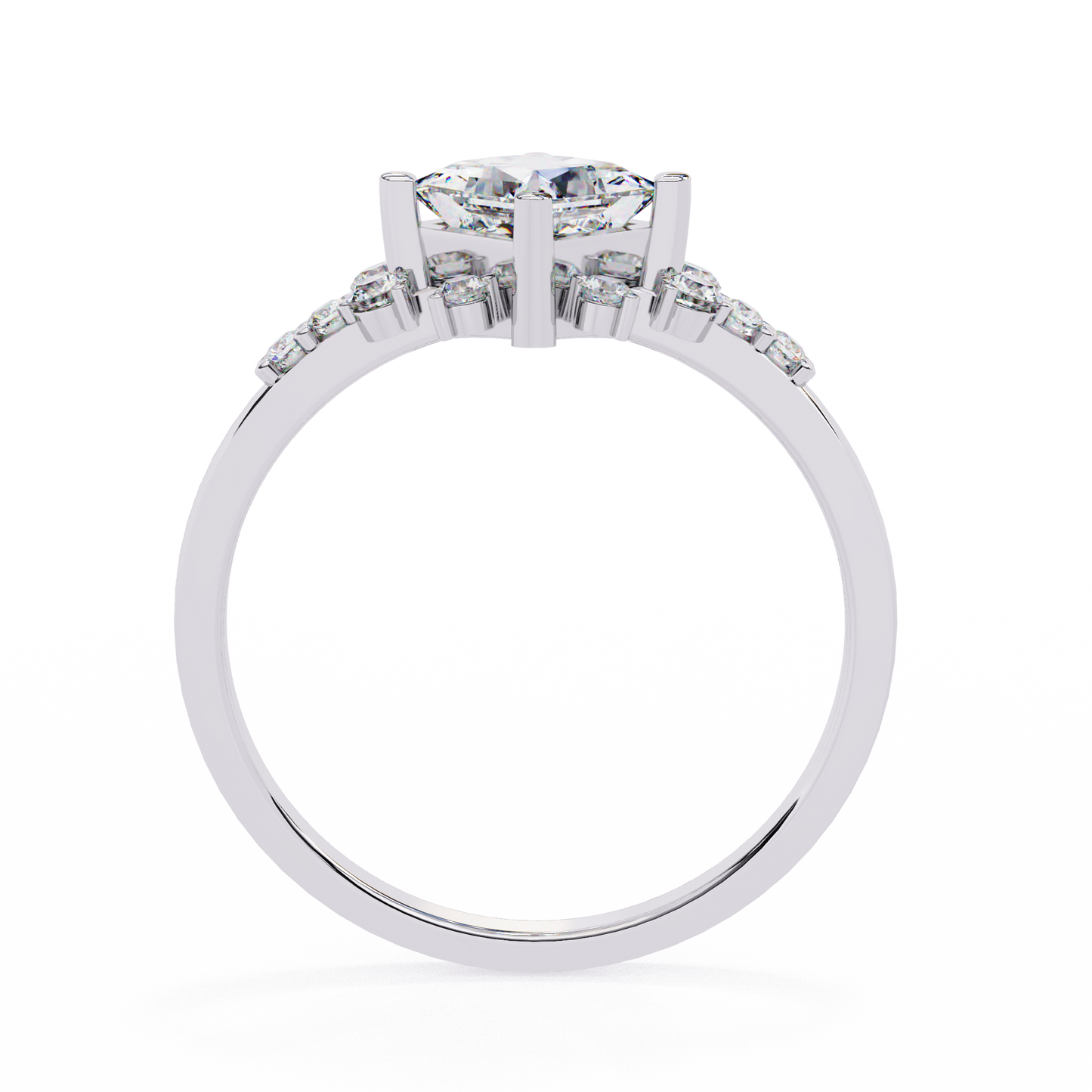 LGD Ring Princess Stone (1.01t) In 14K Gold #LGD-PR-CD282