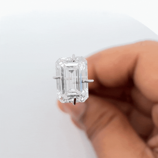 IGI Certified Lab Grown Diamond 1.27ct Emerald Cut - D Color, VS 1 Clarity