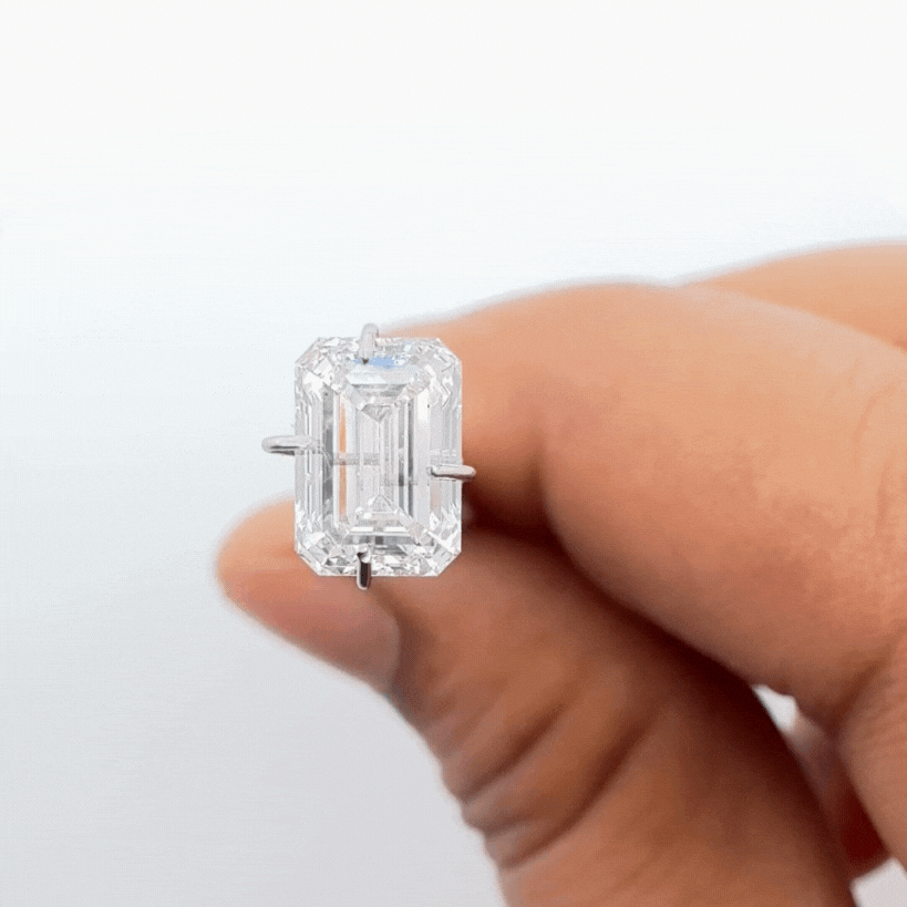 IGI Certified 1.70ct - 1.75ct Emerald Cut Lab Grown Diamond - E Color, VS 1 Clarity