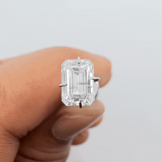 IGI Certified Lab Grown Diamond 2.45ct - 2.50ct Emerald Cut - E Color, VS 1 Clarity