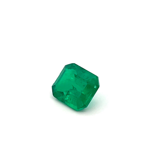 3.96Ct Lab Grown Emerald Octagon