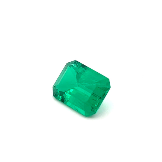 Octagon 6.41 Ct Grown Emerald