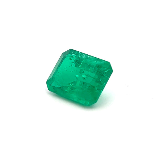 Octagon 7.10 Ct Lab Grown Emerald – Stunning Green Gem