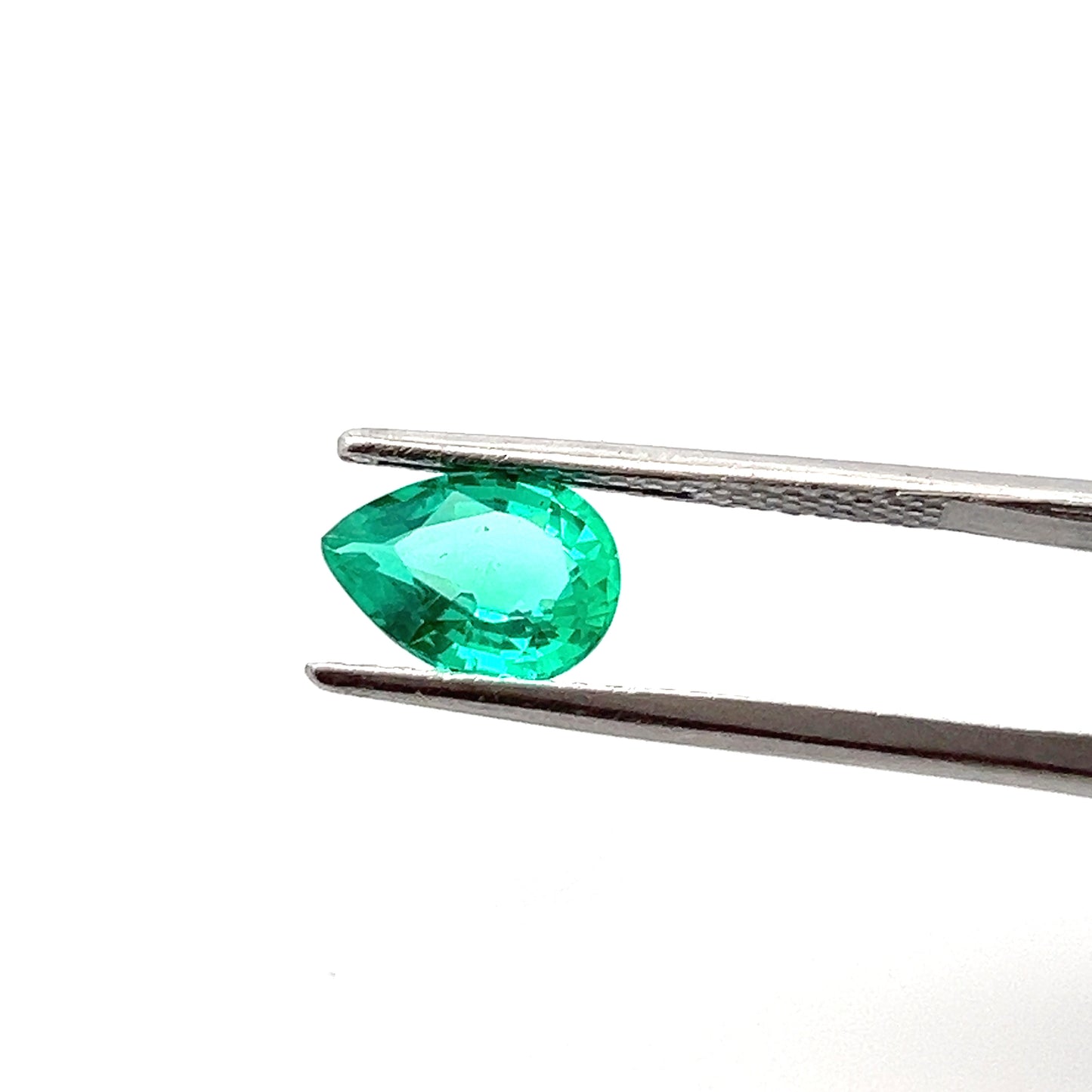 1.40Carats Pear Lab Grown Colombian Emerald