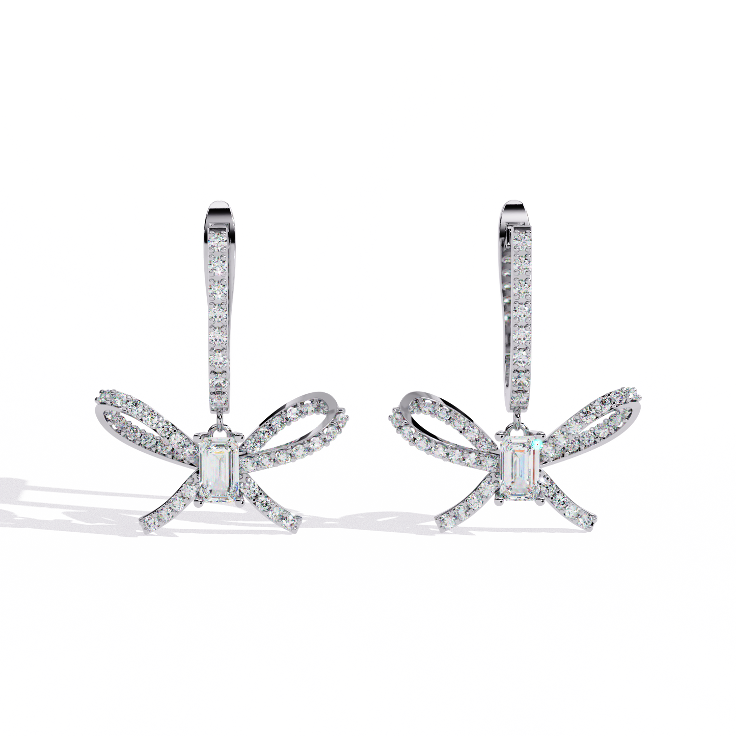 LGD Ear Studs Round Stone (1.19ct Pair ) In 14K Gold