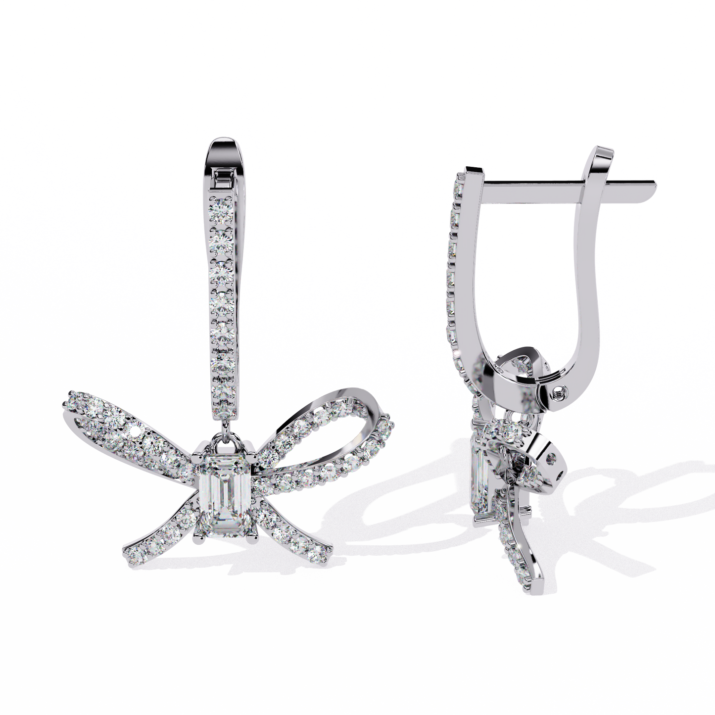 LGD Ear Studs Round Stone (1.19ct Pair ) In 14K Gold