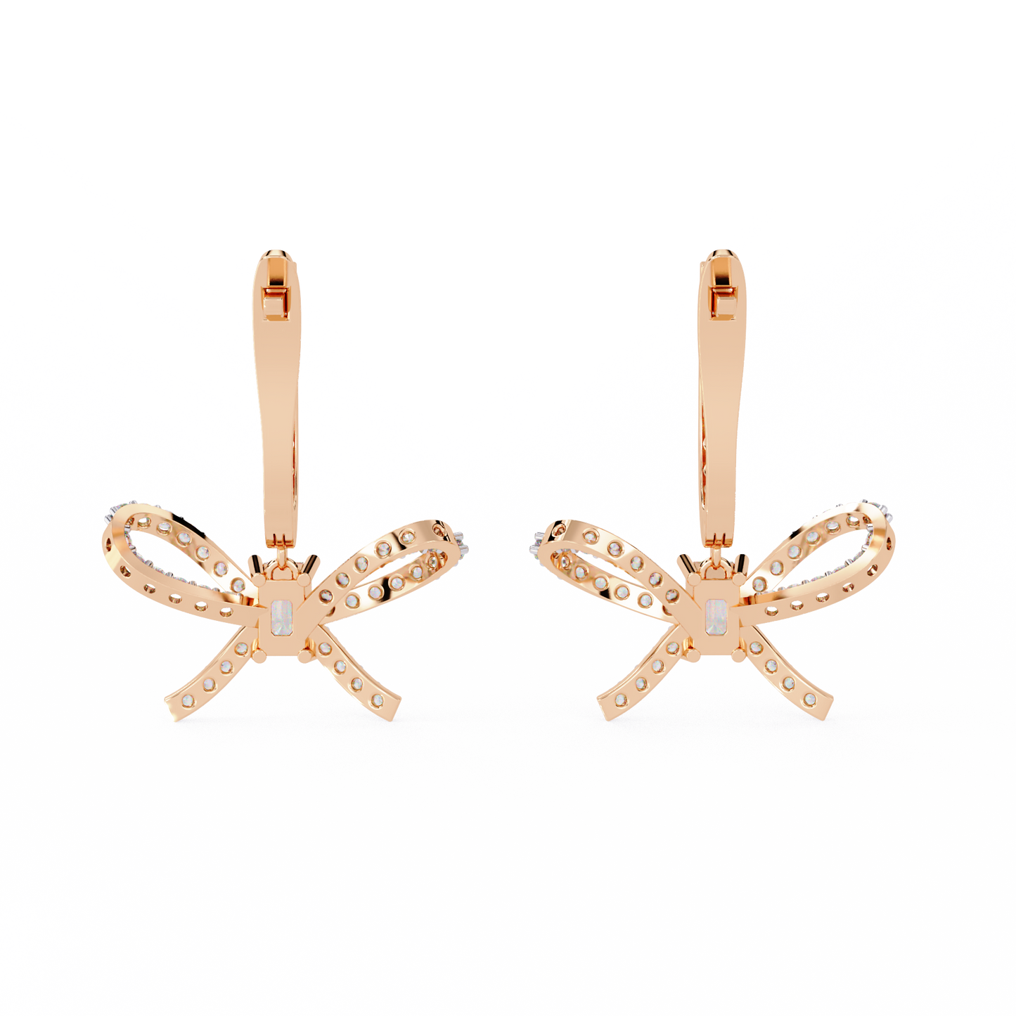 LGD Ear Studs Round Stone (1.19ct Pair ) In 14K Gold