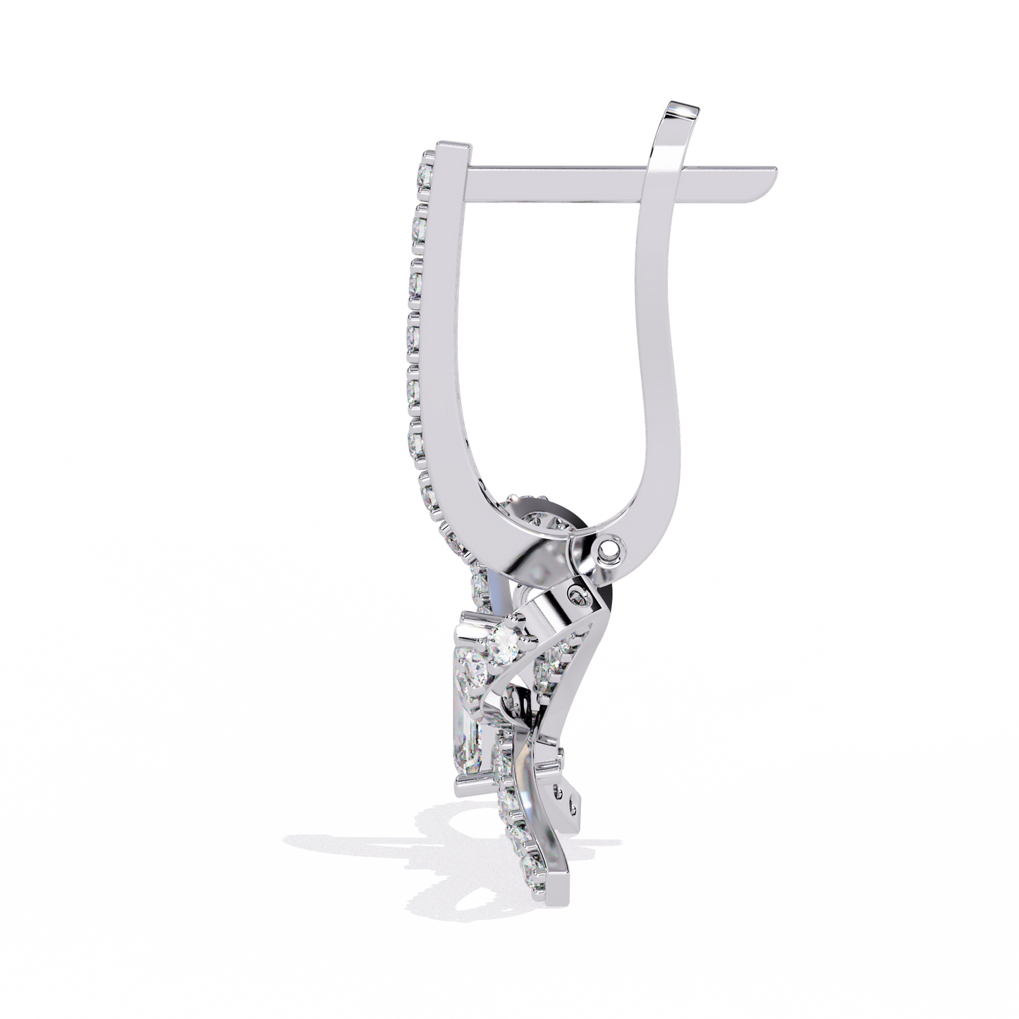 LGD Ear Studs Round Stone (1.19ct Pair ) In 14K Gold