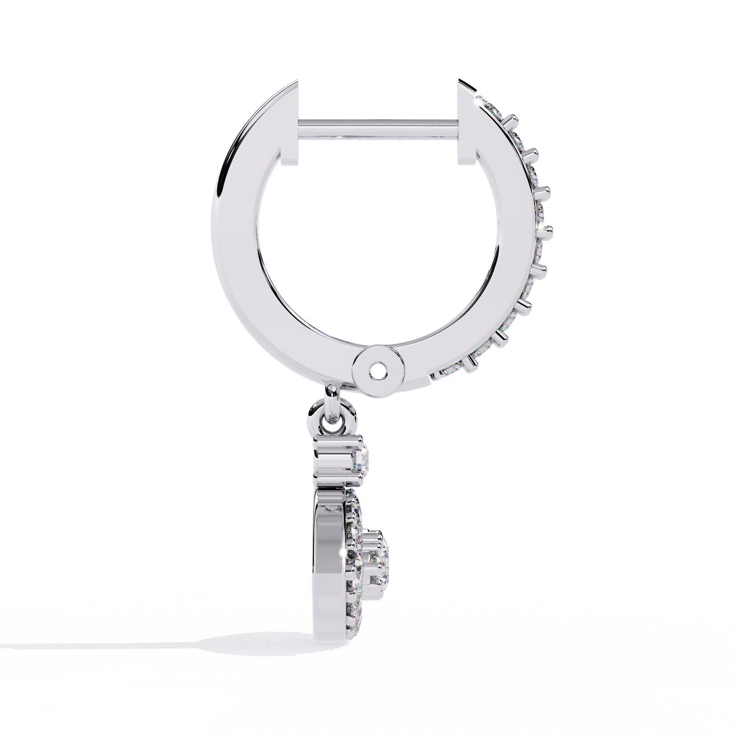 LGD Ear Studs Round Stone (0.52ct Pair ) In 14K Gold