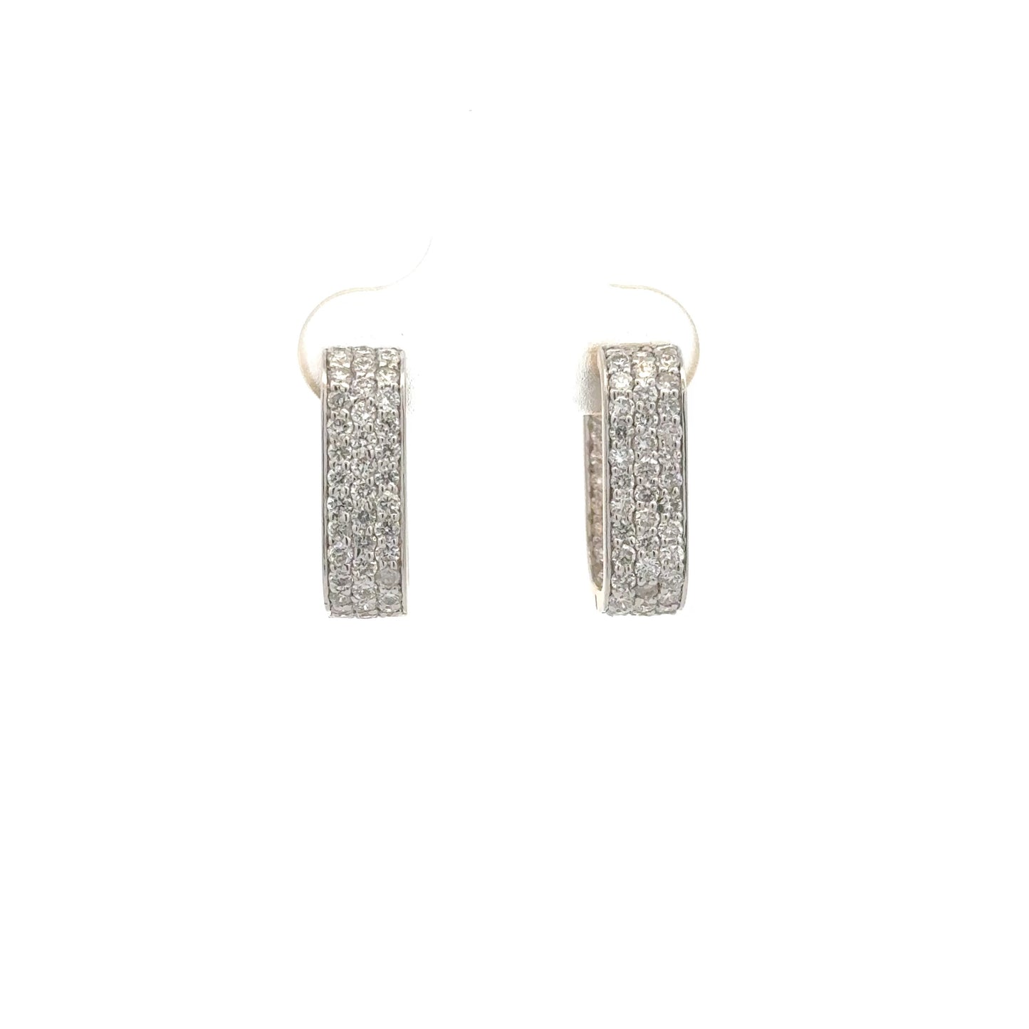Elegant Lab-Grown Diamond Hoop Earrings