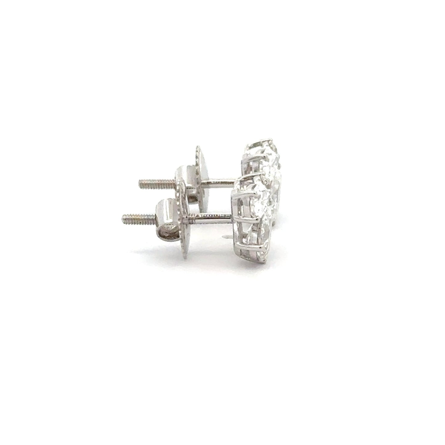 Brilliant Cluster Lab-Grown Diamond Earrings in 14K Gold | Sparkling Studs for Women
