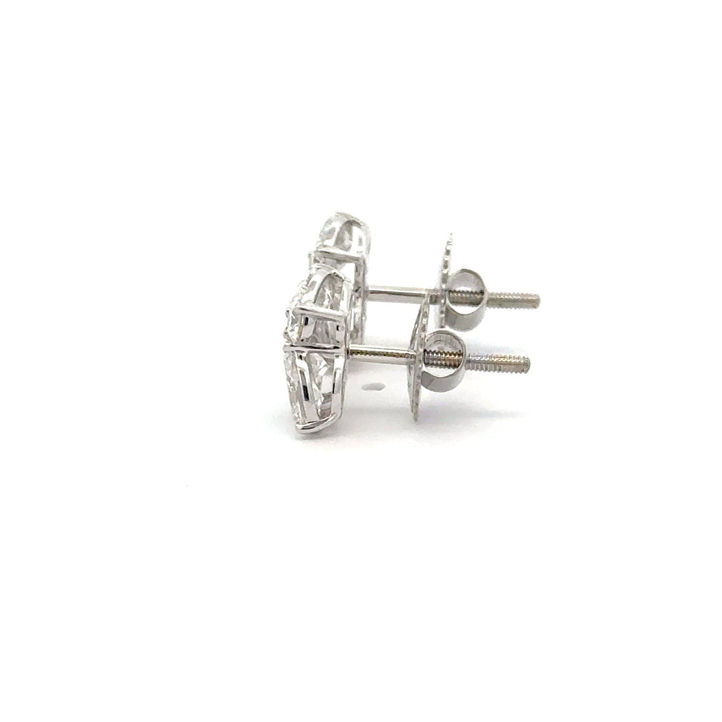 Brilliant Cluster Lab-Grown Diamond Earrings in 14K Gold | Sparkling Studs for Women