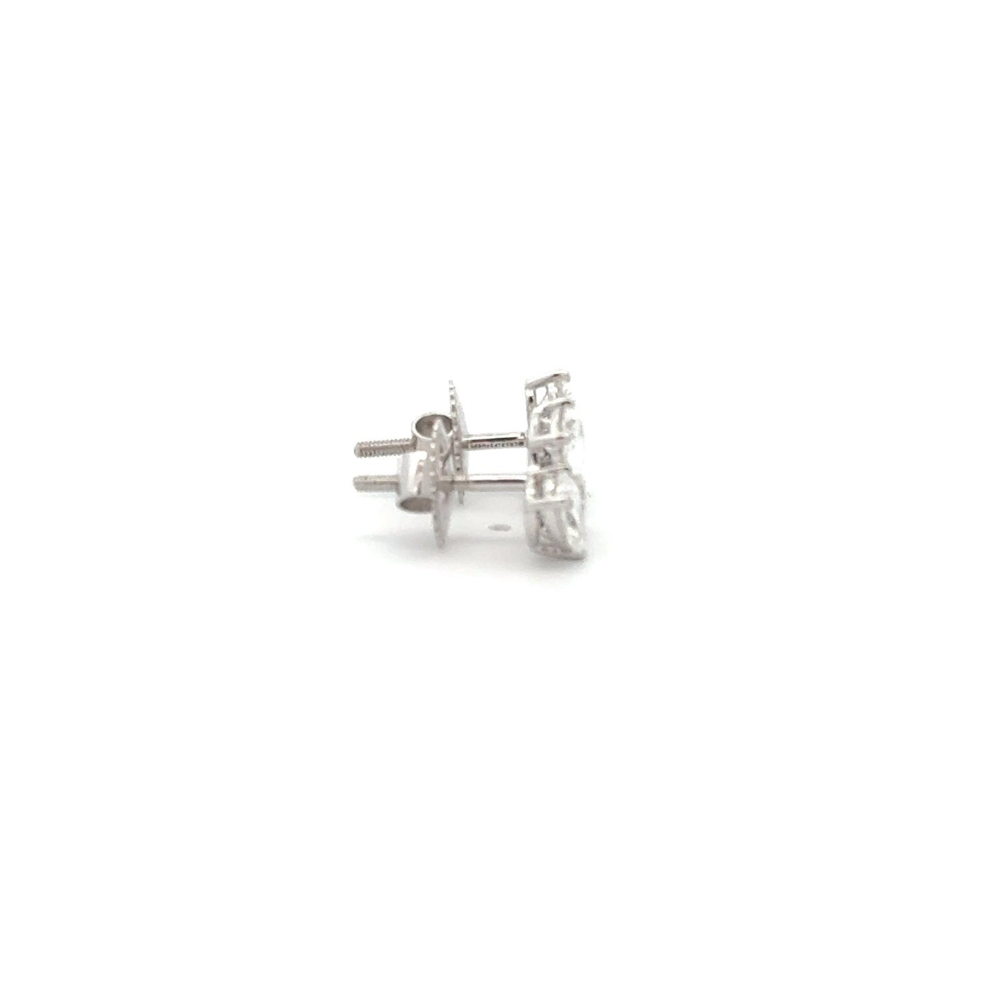 Cluster Lab-Grown Diamond Ear Studs in 14K Gold | Elegant Everyday Earrings
