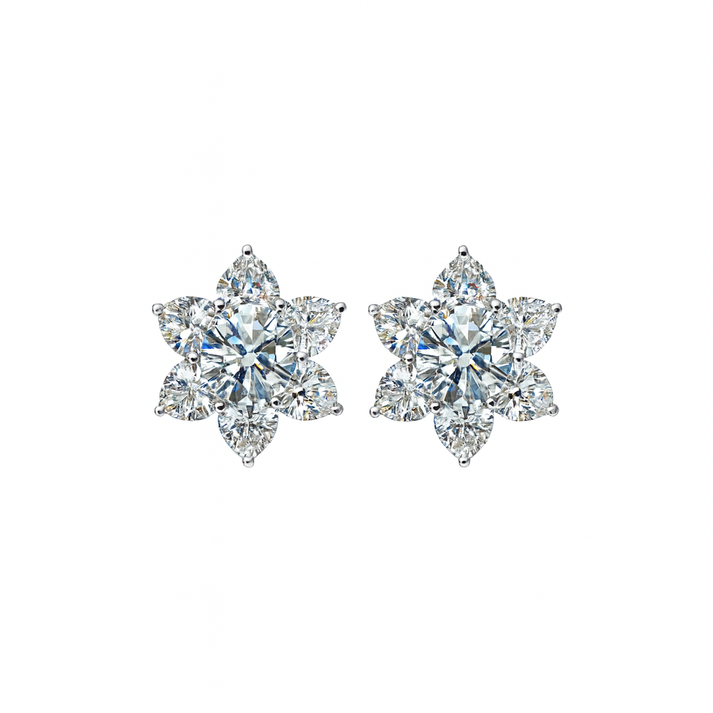 Heart & Round Lab-Grown Diamond Stud