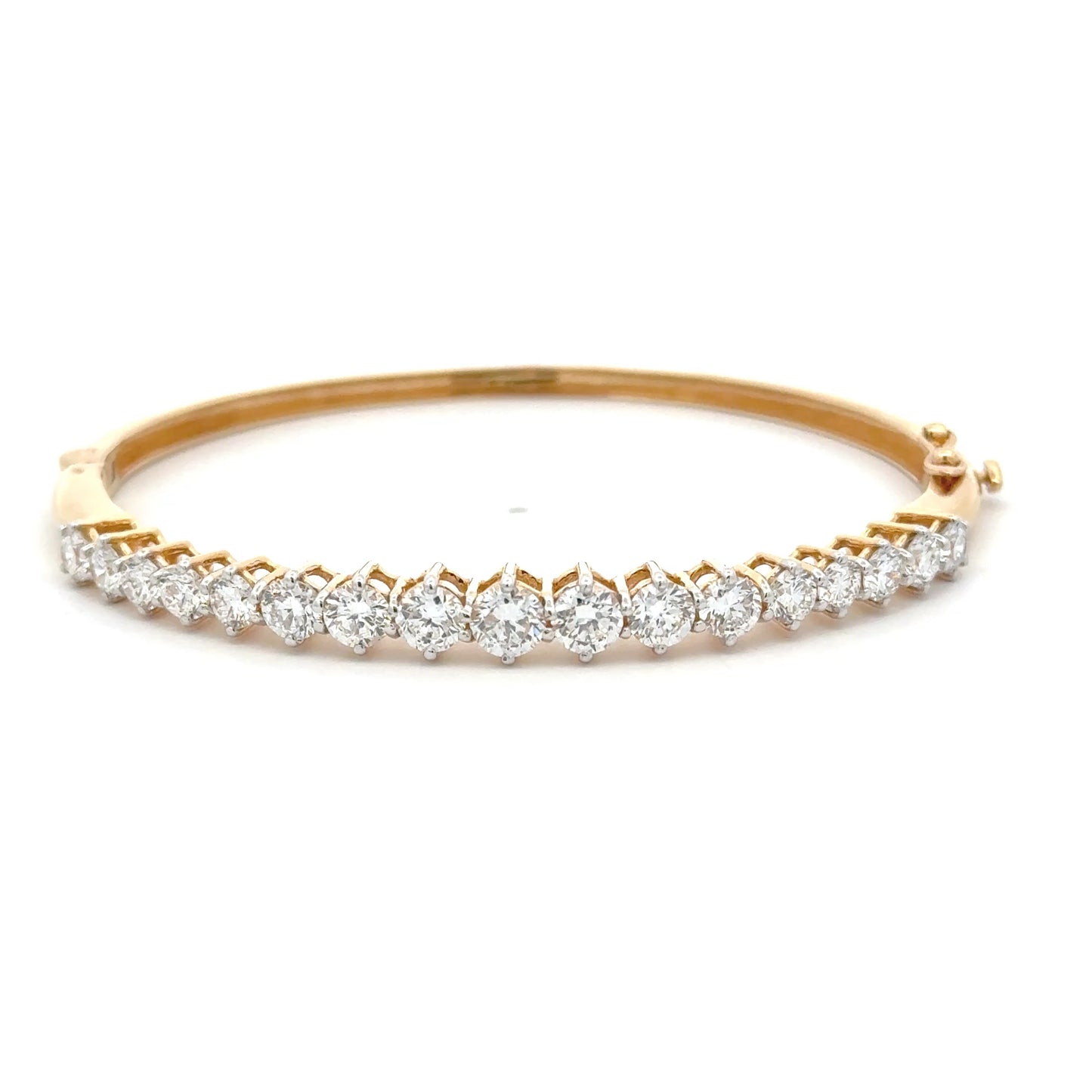 Classic Round Lab Grown Diamond Tennis Bracelet in 14k Yellow Gold