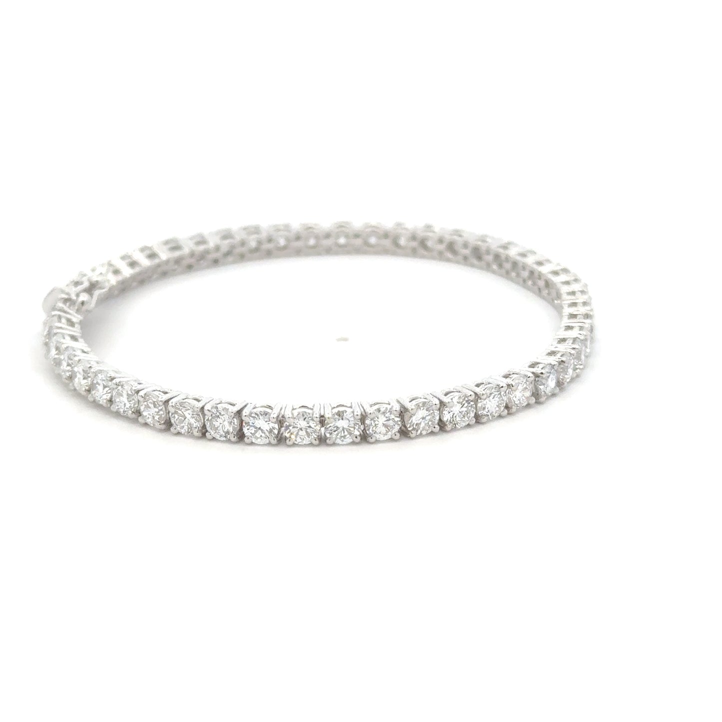 Diamos Timeless Round Brilliant Diamond Tennis Bracelet
