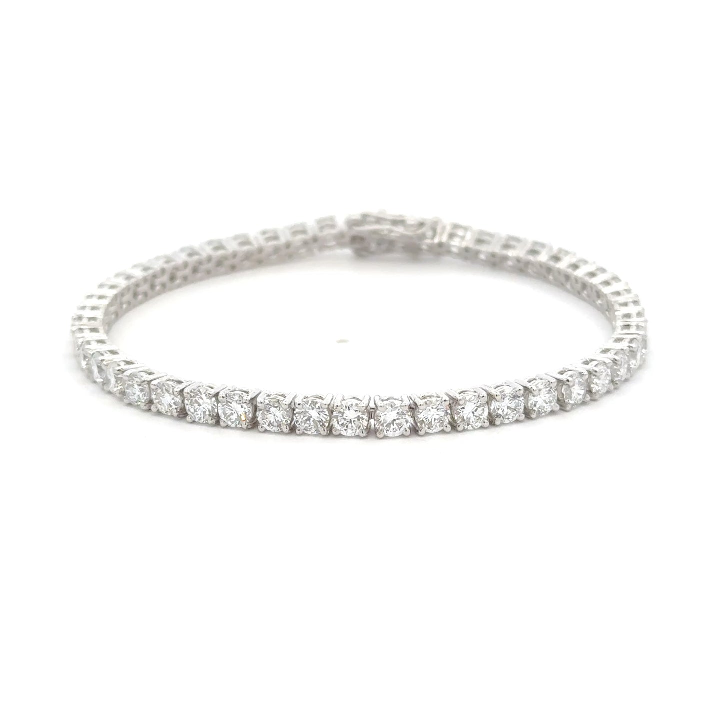 Diamos Timeless Round Brilliant Diamond Tennis Bracelet