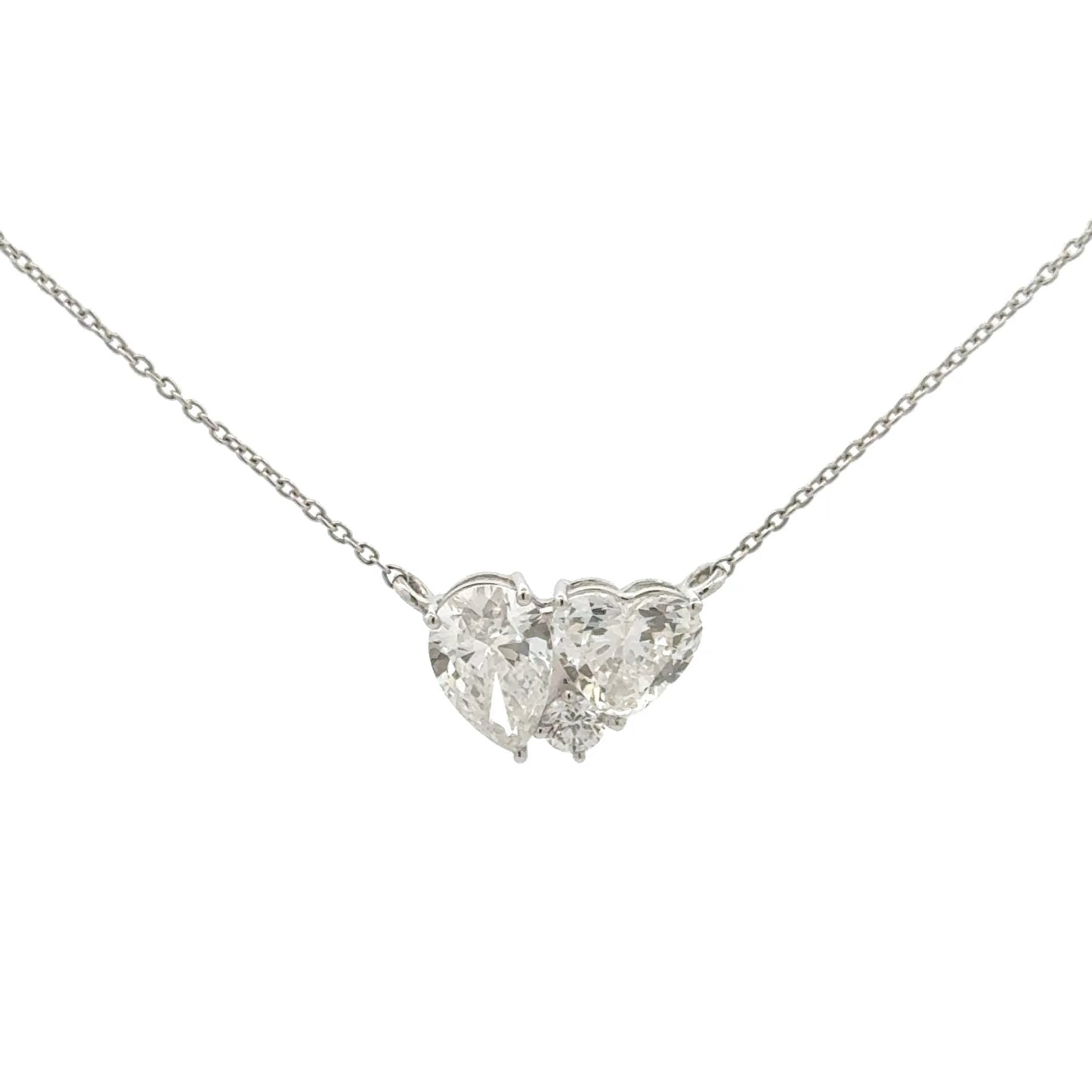 IGI Certified Forever Together Pear & Heart Lab Grown Diamond Pendant With Chain
