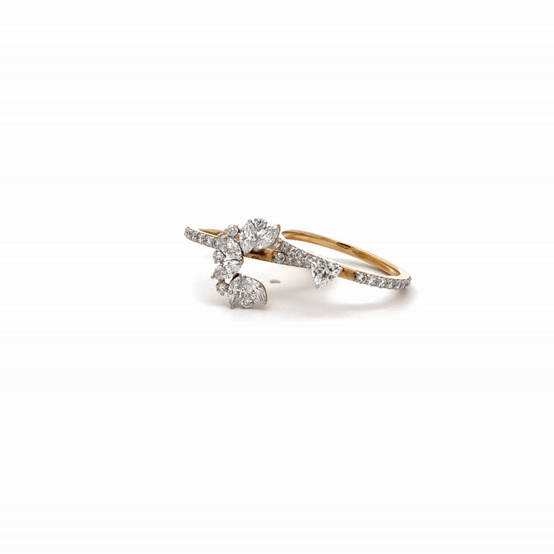 LGD Dual Band Ring In 14k Gold