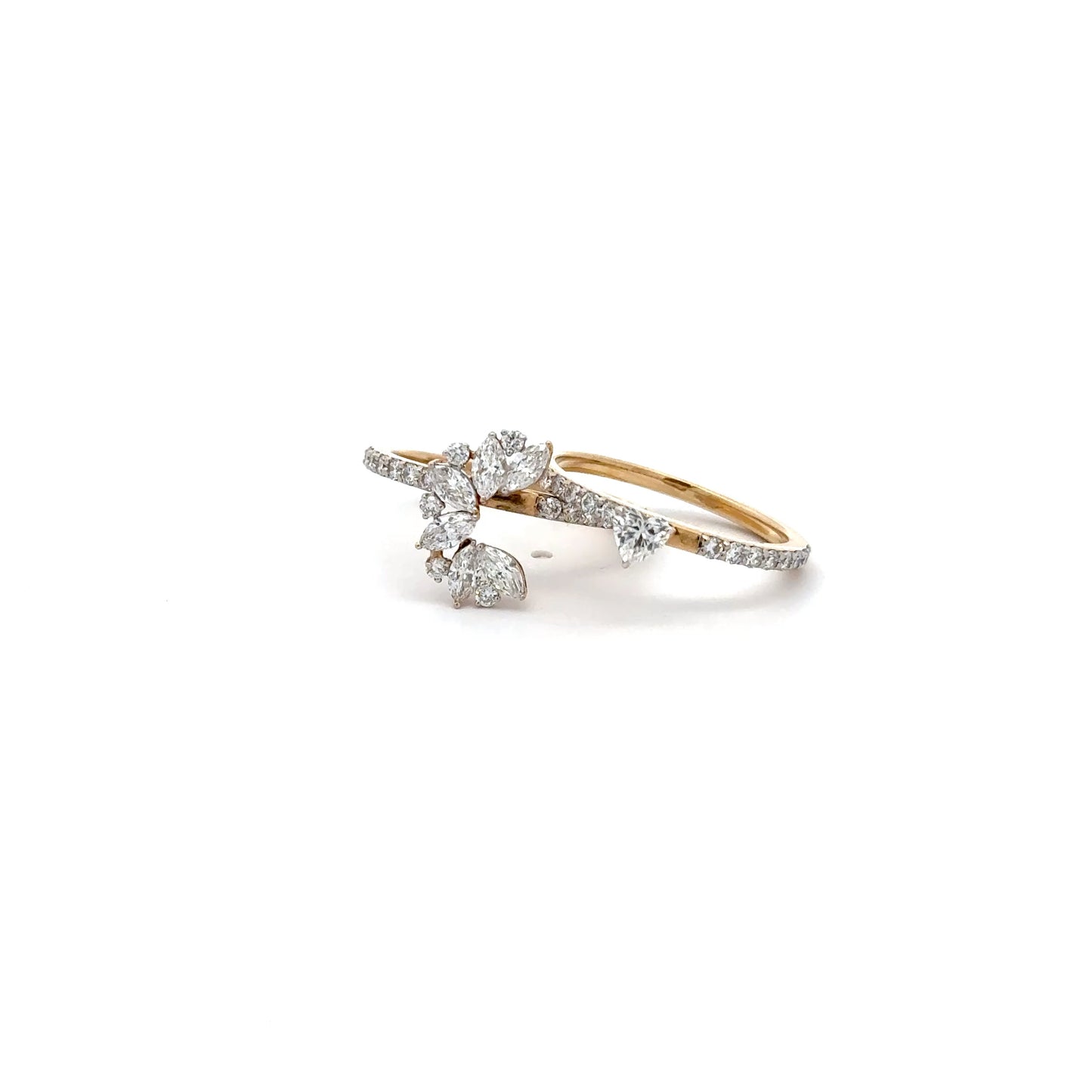 LGD Dual Band Ring In 14k Gold