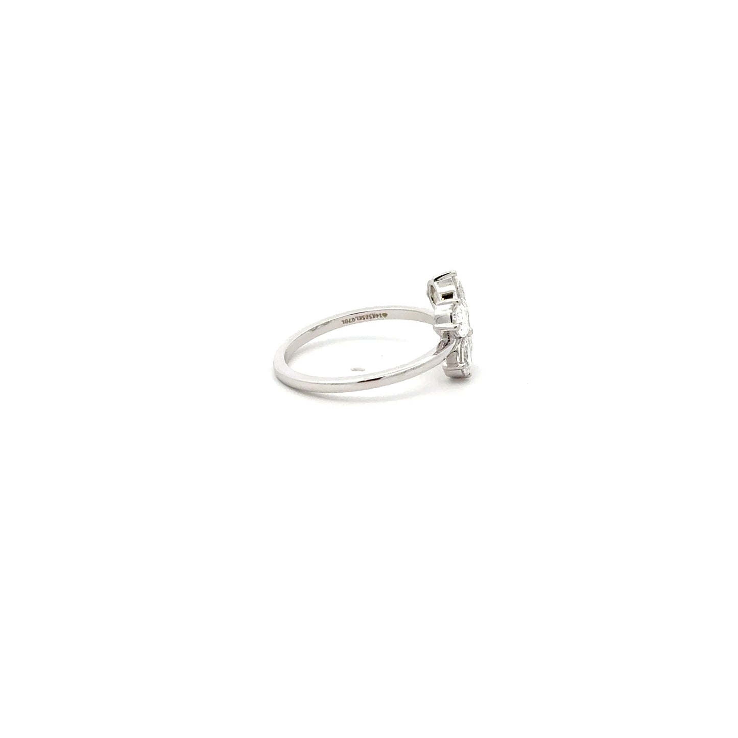 LGD Pear Shape Ring In 14k Gold