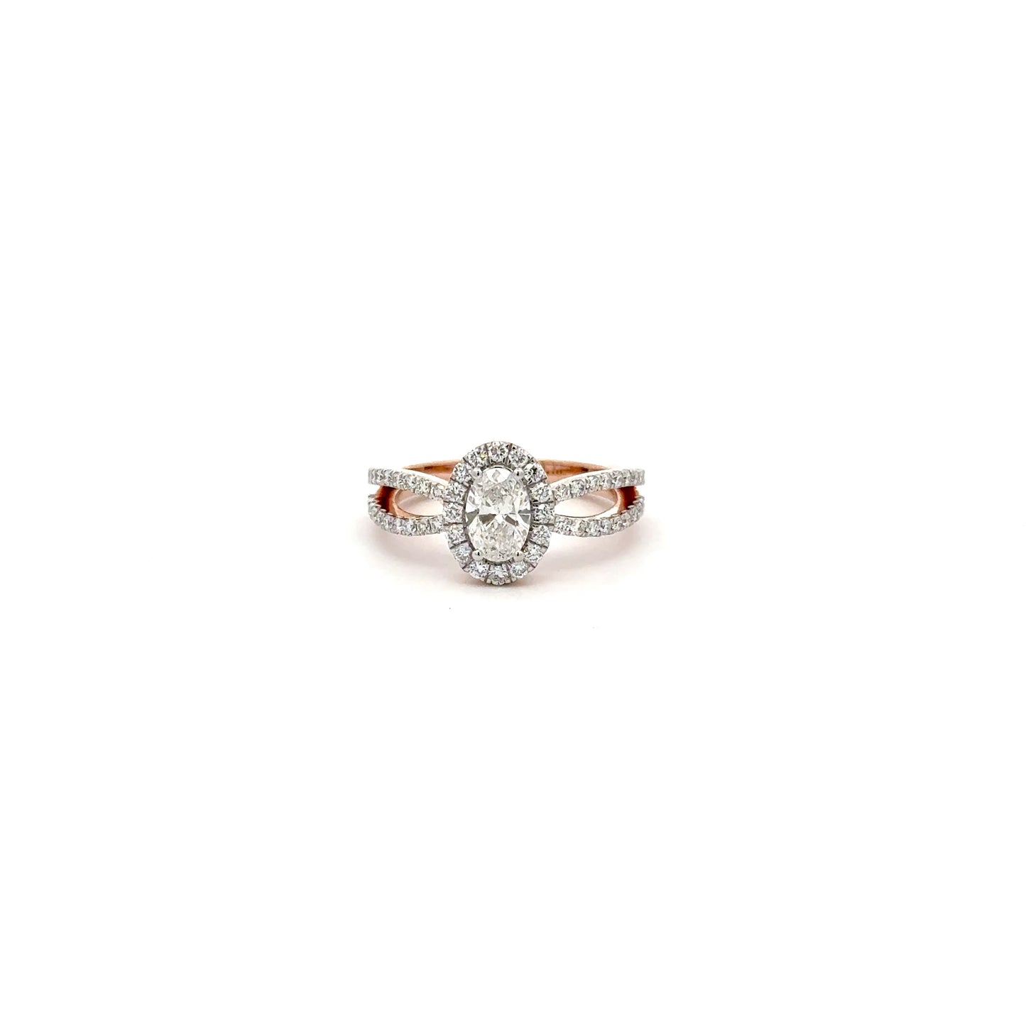 LGD Oval Brilliant Ring In 14k Gold