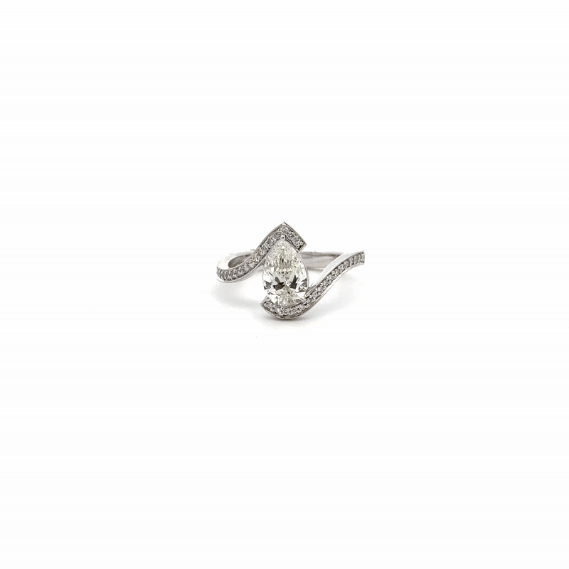 LGD Princess Cut Ring In 14k Gold