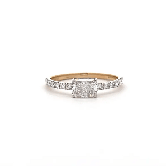 Lab Grown Raddiant Diamond Band Ring