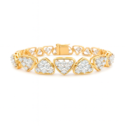 Modern Designer Lab Grown Diamond Bracelet